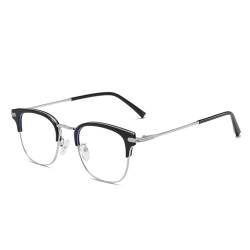 Voolga Blaulichtfilter Brille Ohne Stärke Metall für Herren und Damen, Computerbrille, Gaming Brillen, mindert Augenbelastung von Voolga
