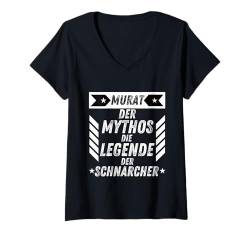 Damen Murat Der Mythos Die Legende Der Schnarcher lustiges Herren T-Shirt mit V-Ausschnitt von Vornamen & Geschenkideen