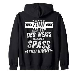 Finn Spaß Typ Fun Spruch für Männer lustiges Kapuzenjacke von Vornamen & Geschenkideen