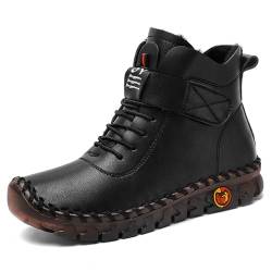 Vrupons Ultraweiche Sohle Stiefel Bequeme Freizeitschuhe aus Baumwolle mit Rutschfester Sohle für Verbesserte Traktion (Schwarz, 37 EU) von Vrupons