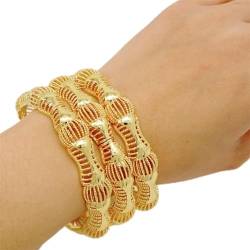 4 afrikanische Perlen-Armreifen für Damen, indisches mittleres nigerianisches Armband, brasilianische äthiopische Armreifen, Hochzeitsgeschenke von Vsadsau