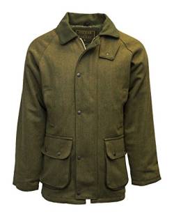 Walker & Hawkes – Herren-Jacke, Derby-Tweed-Stil, Jagd-Jacke, dunkelgrün (Dark Sage) Gr. XXXXL, Dark Sage von WALKER AND HAWKES