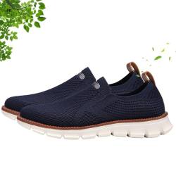 WAMIZEU Leichter Slip-On-Sneaker, für Herren, atmungsaktives Netzgewebe, Fitnessstudio, Sport, Freizeit-Laufschuhe von WAMIZEU