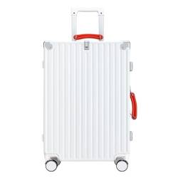 WANGWANGDUI Koffer Retro Trolley Case Universal Rad Aluminium Rahmen Gepäck 20 Zoll Boarding Case Herren Gepäck Damen FferHandgepäck(C,20in) von WANGWANGDUI