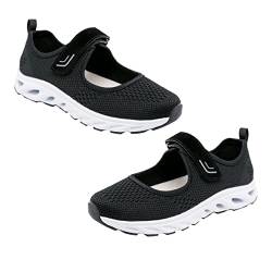 WATIIFUFU 1 Paar Wanderschuhe Freizeitschuhe Mesh-Turnschuhe Laufschuhe Für Damen Tennisturnschuhe Für Damen Sommersneaker Für Damen rutschfeste Schuhe Damen Tennisschuhe Schlupfschuhe Black von WATIIFUFU