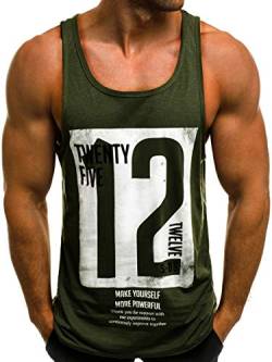 WAZZAP Tank Top Herren Bodybuilding Muskelshirt Fitness Gym Sport Stringer Ärmellos T-Shirt mit Print von WAZZAP