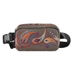 Braune Tribe Totem stilvolle Bauchtasche für Damen, Herren, Teenager, wasserdicht, Crossbody-Sporttasche mit verstellbarem Gurt, für Einkaufen, Sport, Arbeit, Braunes Totem, 1 size von WDdZzyy