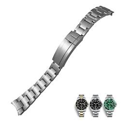 WEIHUAD Uhrenarmband aus 904L Edelstahl mit Faltschließe für Rolex Submariner Oysterflex GMT 20 mm Uhrenarmband (20 mm) von WEIHUAD