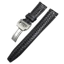 WEIHUAD Uhrenarmband aus Rindsleder mit gebogenem Ende, 20 mm, 21 mm, 22 mm, passend für IWC Portugieser Piloten, echtes Leder (21 mm, 26 mm) von WEIHUAD