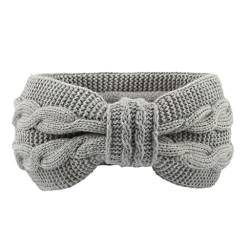 Winter-Strickhaarband, elastisches Fleece-gefüttertes Stirnband, Winter-Kopfwickel, Outdoor, geknoteter Turban, weiche Schleife für Kopfwickel, Fleece-gefütterte Stirnbänder für Damen von WENGU