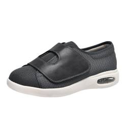 Diabetiker-Schuhe, Extra Wide On Air Cushion Arthritis Orthopädische Ödeme Geschwollene Ältere Schuhe Large Open Paste Loafers Freizeitschuhe(Gray-A,49 EU) von WENMEE