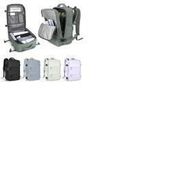 Handgepäck Rucksack für Ryanair 40x20x25,Reiserucksack für Easyjet Handgepäck 45x36x20 Rucksack Damen Herren mit Schuhfach,Flugzeug Carry-Ons Reiserucksack mit Laptopfach für Weekender,Armeegrün L von WEPLAN