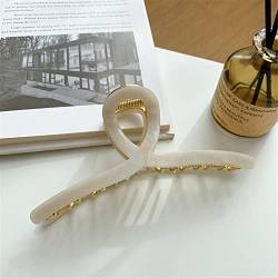 Krallenclips, Haarschmuck, Damen-Haarnadel Koreanische Version der Acetat-Legierung Haarnadel Hinterkopfplatte Haar Hai Clip C 13 cm (Farbe: C, Größe: 13 cm) von WEROFY