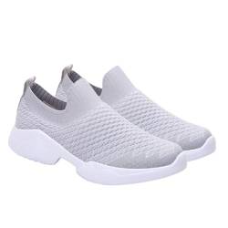 WESIEVYA 1 elastische Sockenschuhe Frau Freizeitschuhe Trendige Sneaker für Frauen gescjenke für Frauen snekers einstufiger Schuh weiblicher Freizeitschuh Obermaterial: Mesh von WESIEVYA