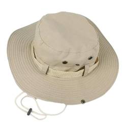 WHB-LOIDBESVE Herren-Sonnenhut, atmungsaktiver Sommer-Sonnenhut, universeller Angelhut, geeignet for Wandern, Laufen und Angeln(Beige) von WHB-LOIDBESVE