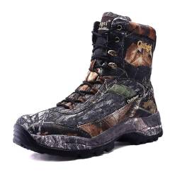 WHLWDH Neuwasserdichte Jagdstiefel Für Herren Mit Tarnmuster, Militärische Taktische Stiefel,atmungsaktive Und Rutschfeste Outdoor-schuhe,leichte Dschungelstiefel,C-46 von WHLWDH