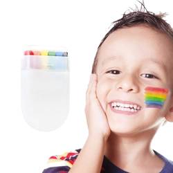 WHYCNJL 1 Stück Regenbogen Schminkstift Pride Makeup LGBTQ Accessoires für Versammlungen im Freien Partys Paraden und andere Aktivitäten Regenbogen Gesichtsfarbe von WHYCNJL