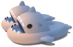 WINFY Hausschuhe fur Kinders Jungen und Madchen Hai-Pantoffeln Shark Slippers, Pink Blau, innen length 19cm von WINFY
