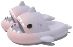 WINFY Hausschuhe fur Kinders Jungen und Madchen Hai-Pantoffeln Shark Slippers, Pink Purpur, innen length 16cm von WINFY