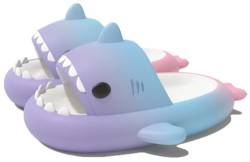 WINFY Hausschuhe fur Kinders Jungen und Madchen Hai-Pantoffeln Shark Slippers, Purpur Blau Pink, innen length 18cm von WINFY