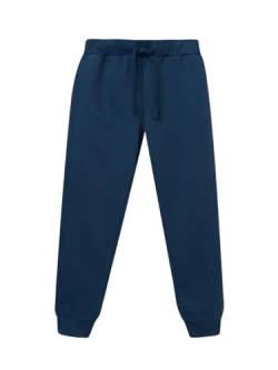 WINKIKI Kids Wear Unisex Kinder Jungen Mädchen Hose Sweatpants Trainingshose mit Kordelzug und Seitentaschen aus 100% Baumwolle - Navy - 170 von WINKIKI Kids Wear