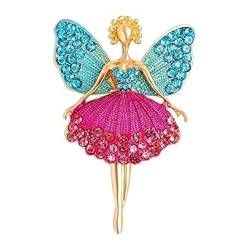 Brosche Pins Fee Brosche Pin Schönheit Mädchen Broschen Frauen Party Casual Brosche Pins Zubehör Party Exquisite Broschen Mode von WIPPWER