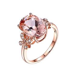 WIPPWER Trachtenringe for Damen, Rosé, natürlich vergoldeter Stein, Diamant 18 Karat und Damenring-Ringe(10) von WIPPWER