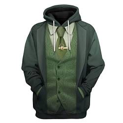 WKDFOREVER 3D Captain Fashion Cosplay Hoodie Jacke Kostüm, Loki 3, XX-Large von WKDFOREVER