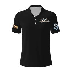 WKXTECZT Sabaton Herren-Poloshirt, kurzärmelig, Rundhalsausschnitt, weiches T-Shirt für Männer, Fans, Geschenke, Merch-Kleidung, Neuheit Tops, Schwarz , 3XL von WKXTECZT