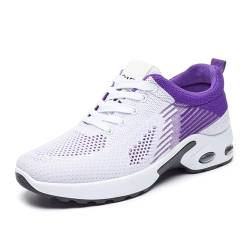 WMFASBAG Damen-Laufschuhe, leichte Tennisschuhe, rutschfeste, lässige Wanderschuhe, atmungsaktive Schnür-Trainingsschuhe, bequem für Outdoor-Reisen von WMFASBAG