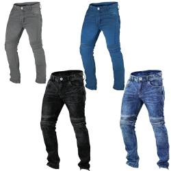 WMW WALI MOTO WEAR Neu Herren Motorrad Jeans Aramid Jeans mit Protektor Motorrad Hose Biker Motorradhose (DE/NL/SE/PL, Numerisch, 32, Regular, Regular, Acid-Schwarz) von WMW WALI MOTO WEAR