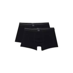 WOODY Herren Boxers 2er-Pack - XL, Schwarz - Baumwolle, Unterhosen mit Elastischem Bund von WOODY