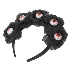 WOONEKY Cosplay-Kostüm-Requisiten Party verkleiden sich Haarreifen Stirnband Zubehör halloween perücke perücken für halloween Cosplay-Kopfschmuck-Requisite Halloween-Haarreifen Stoff Black von WOONEKY