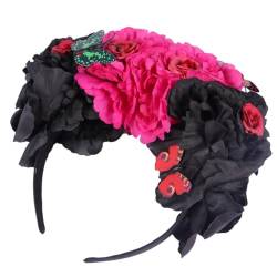 WOONEKY Stirnband wedding hair accessories crown гирлянда Rosenstirnbänder Make-up-Stirnband Hochzeitsdekoration kleidung Hochzeitsblumen-Stirnband Blumenstirnband Plastik von WOONEKY