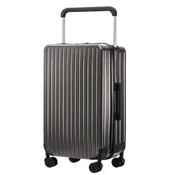 WOSHIXIAOKEAI Reisekoffer Breites Trolley-Gepäck, Damen-Universal-Radgepäck, Großhandel, 20-Zoll-Passwort-Box, ausgewählte Herrentaschen Koffer(Gray,24) von WOSHIXIAOKEAI