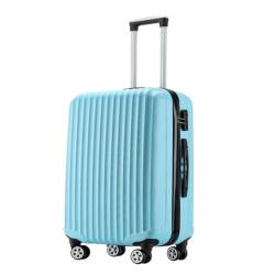 WOSHIXIAOKEAI Reisekoffer Robuster Und Langlebiger Gepäck-Trolley, Unisex Spring Festival Air Boarding Case, Modische Lenkrolle Koffer(Blue,20in) von WOSHIXIAOKEAI