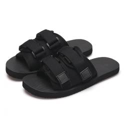 Sandalen Damen Flache Sandaletten Sale Frauen Verstellbare mit Klettverschluss Pantoffeln Unisex Sommer Strandschuhe Lässige Offene Zehentrenner Sommerschuhe Bequem Sandalette Outdoor Wandern Sandals von WOXIHUAN