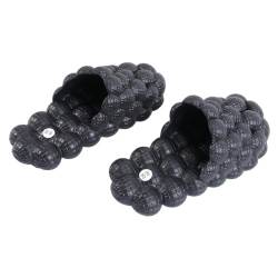 WRITWAA 1 Paar Weiche Bubble-massage-hausschuhe Blase Hausschuhe Herrensandalen Keine Sandalen Massageblasenrutschen Sommer Bubble Schuhe Blasenrutschen Für Frauen Sommersandalen Black Eva von WRITWAA