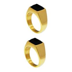 WRITWAA 2St Männer Ringe edelstahlring vintage rings earrings for men mens rings gold rings Herrenringe aus Gold Ringe für Männer Edelstahl schmuck Modering künstliche Diamantringe von WRITWAA