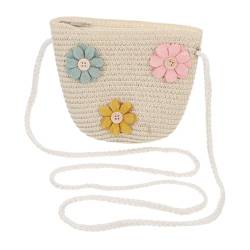 WRITWAA 3st Stricktasche Für Kinder Tragetaschen Aus Stroh Körpertaschen Für Kleine Mädchen Mini-Handtasche Gewebte Umhängetasche Tasche Aus Rattanstroh Mini Die Einkaufstasche Strohsack von WRITWAA