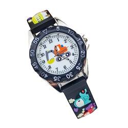 WRITWAA Kinderuhr armbanduhr kinder watch watsch uhr kinder kinderarmbanduhr sportuhr für kinder Baggeruhr für Kinder betrachten Kinder-Cartoon-Uhr Studenten-Quarzuhr Kieselgel von WRITWAA