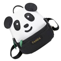 WRITWAA Panda-Rucksack Rucksack für Kinder süßer reiserucksack süßer Rucksack Reiserucksäcke Tierrucksack - Kinder Rucksack mit Tiermotiv - Cartoon-Rucksack Schulranzen Black von WRITWAA