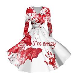 WSYZXXN Kleid Halloween Halloween Kleid Damen Sexy Halloween Kostüme für Frauen Halloween Mädchen Kostüm Halloween Kostüm Erwachsene Halloween Kostüm Damen Skelett Halloween Kostüm von WSYZXXN