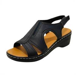 WUANDIXFA Sandalen FüR Damen LäSsige Sommerschuhe Bequeme Hausschuhe Modische Sandalen Mit FußGewöLbeunterstüTzung von WUANDIXFA