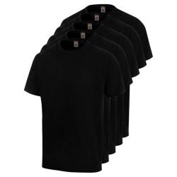 WÜRTH MODYF Arbeitsshirts für Herren im 5er Pack in Schwarz - bequemes T-Shirt für Arbeit und Freizeit aus Baumwolle - in der Größe XS von WÜRTH MODYF