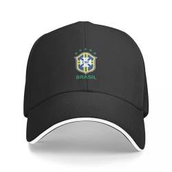 Unisex Hip Hop Brasil Wappen Futbol Baseballmütze Schutzhelm Hut Mann Luxus Luxus Mann Hut Herren Damen Farbe Sonnenhüte im Freien Geschenk von WVVCXCC