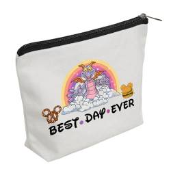 WZJCHL Make-up-Tasche mit Aufschrift "Best Day Ever", Motiv: Drache, Lila, Figment Best Day Ever, modisch von WZJHCL