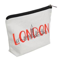 WZJHCL London Trip Reisetasche Tasche Bag London Urlaub Reise Aufbewahrung Organizer Tasche London Souvenir London Zeit Reißverschluss Tasche London Reise Geschenk, london, modisch von WZJHCL