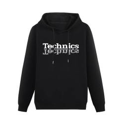 Technics Turntable Men Cartoon Hoodie Unisex Sweatshirt Casual Pullover Hooded Black 3XL von Wahre