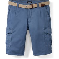 Extraglatt Gürtel Cargo-Bermudas von Walbusch